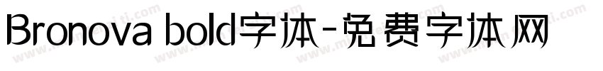 Bronova bold字体字体转换